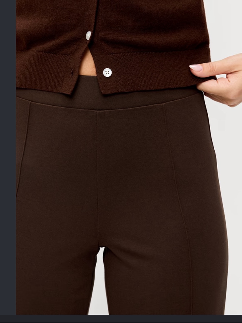 Old Navy Brown Ponte Pull-On Skinny Dress Pants